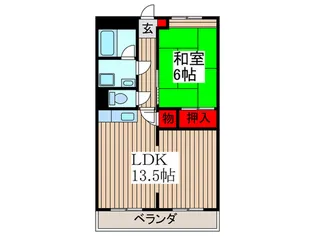 メルベーユ西上尾【3階】の間取り