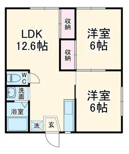 さくらスカイハイツ【1階】の間取り