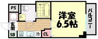 エスリード阿波座ノースプレイス【14階】の間取り