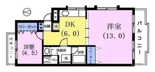 東京都練馬区桜台6【マンション】の間取り