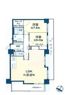 グラシスタワー所沢【23階】の間取り