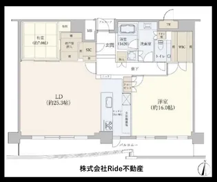 2LDKの間取り画像