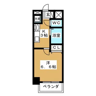 プレサンス名古屋STATIONアブソリュート【7階】の間取り