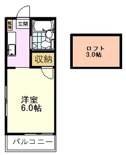 東京都国分寺市東元町3【アパート】の間取り
