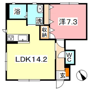 ヴィレ・エトワール I【1階】の間取り