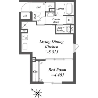 SOLASIA residence南大塚【1階】の間取り
