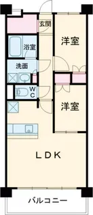 ラグゼナ平井ノース【1階】の間取り