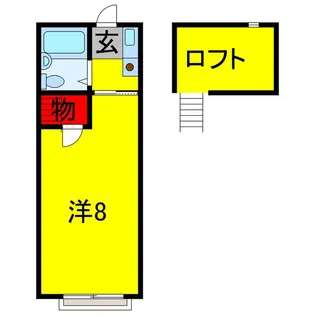 1Kの間取り画像