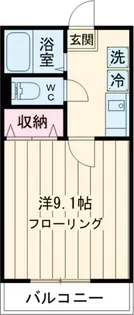 ポルテボヌール【2階】の間取り