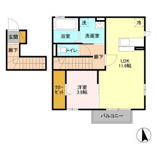 サンアベニューIV【2階】の間取り