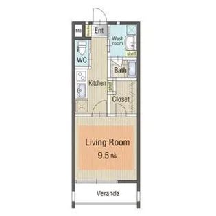 U・TOPIA PLAZA【2階】の間取り