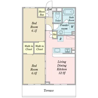 グランプレシス【1階】の間取り