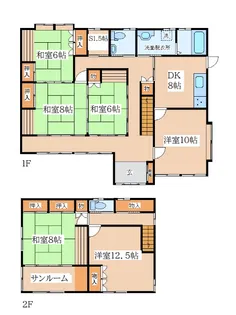 宮城県仙台市青葉区宮町5【一戸建】の間取り