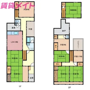 三重県鈴鹿市白子本町【一戸建】の間取り
