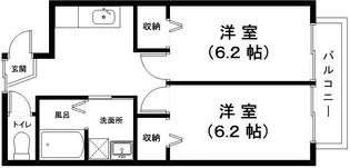 アースフィールドマンション安土【2階】の間取り