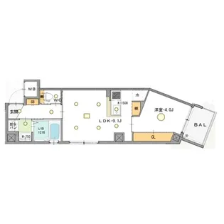 リエット元町【5階】の間取り