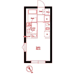 スエルテ白楽【3階】の間取り