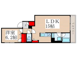 ポローニアクレスト中野【3階】の間取り