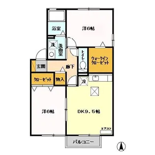ラ・グラシューズIV【2階】の間取り