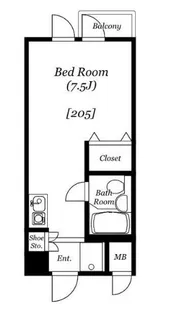 東京都世田谷区北沢5【マンション】の間取り