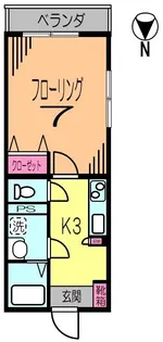 1Kの間取り画像