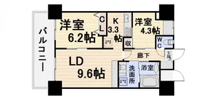 ミルキーウェイ7【4階】の間取り