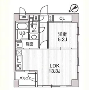 レジデンス白金高輪【1階】の間取り