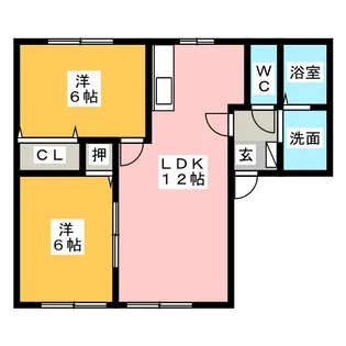 ダズリン A【1階】の間取り