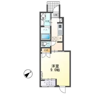 (仮)スターテラスII下岡本町新築アパート【1階】の間取り