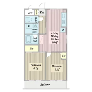 プリモハイツ第一【4階】の間取り