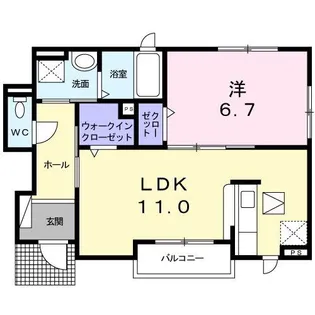 メゾン ド オーブ【1階】の間取り