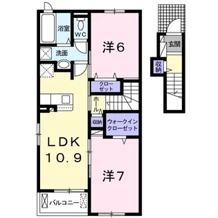 レアリゼ A【2階】の間取り