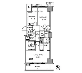 東京都江東区豊洲1【マンション】の間取り