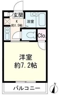 レスコート蕨【2階】の間取り