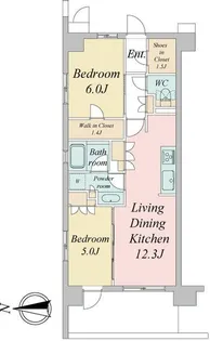 東京都武蔵野市境2【マンション】の間取り