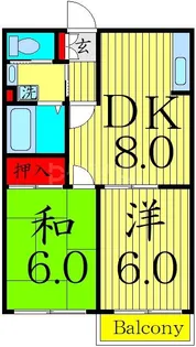 メゾン遠山II【2階】の間取り