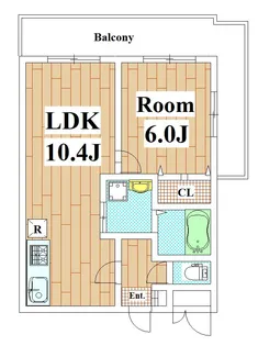 シャトレ飯田【1階】の間取り