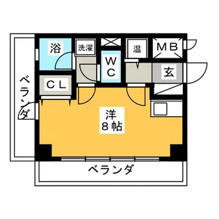 グリーンヒルズ猫洞【2階】の間取り