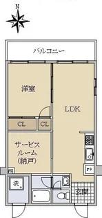 上之宮台ハイツ【3階】の間取り