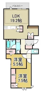 グランウェスト【3階】の間取り