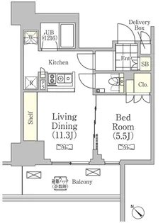 東京都中央区日本橋馬喰町1【マンション】の間取り