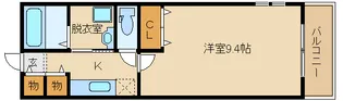 大阪府藤井寺市小山1【アパート】の間取り