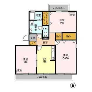 オーシャンヒルズ C【2階】の間取り