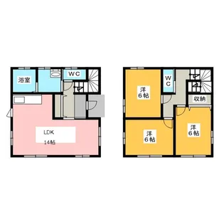 栃木県宇都宮市平出町【一戸建】の間取り