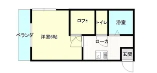 エーデル湯の川【1階】の間取り