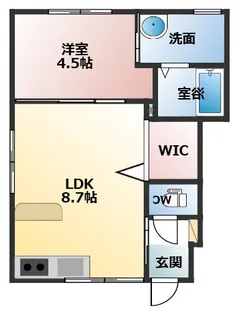 Rutile高木【1階】の間取り