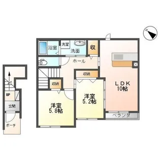 シュヴァル雅【2階】の間取り