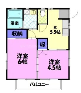 ヴァンヴェール雀の宮【2階】の間取り