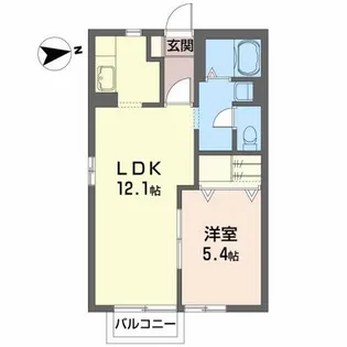 ヴェルドミール川平【2階】の間取り