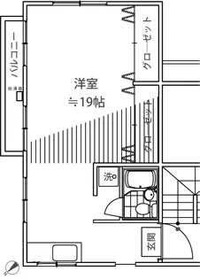 高輪マンション【2階】の間取り